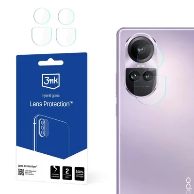 Produktbild von 3mk Hybridglas Lens Protection für Oppo Reno10 (CPH2531) Kamera Objektiv Kameralinse 6H (4 Stück)