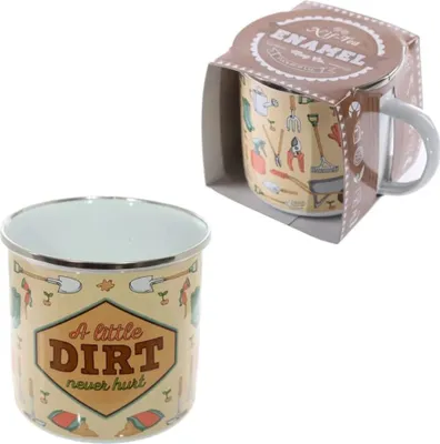 Produktbild von Emaillierte Tasse - A Little Dirt Never Hurt