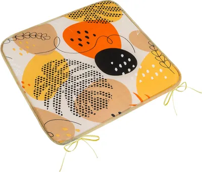 Obrázok produktu pre Hladký sedák Adéla – 40x40 cm – oranžový