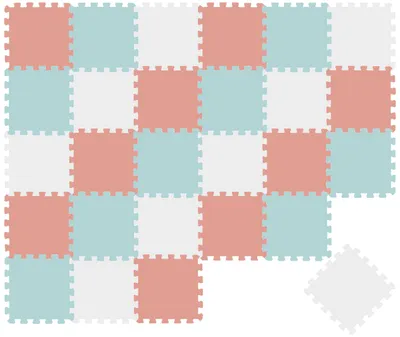 Productafbeelding van 27-delige speelmat, baby puzzelmat, 30x30 cm, kruipmat, vloermat, kinderkamer