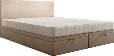 Produktbild von TRADA Siesta Boxspringbett 180x200 mit Bettkasten und Pocket-Matratze Beige