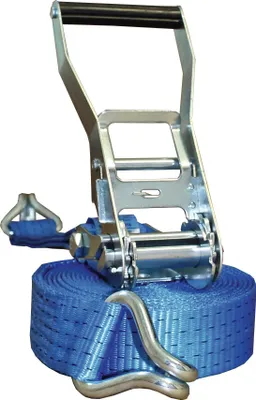 Produktbild von Zurrgurt DIN EN 12195-2 L.8m B.50mm m.Ratsche+Spitzh.LC U 5000 daN PROMAT