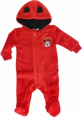 Produktbild von Minnie Maus Baby Fleece Overall Kuscheliger Komfort für die Kleinsten Rot 62/68