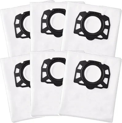 Produktbild von 6 Stück KFI 357 Staubsaugerbeutel für Kärcher WD2 WD3 KWD1 KWD2 KWD3 WD3.200 - WD3.800 M/SE4001/SE4002 2.863-314.0 Vliesfilterbeutel KFI 357 (1)