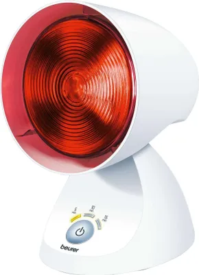 Produktbild von Beurer IL-35 - Kompakt-Infrarotlampe 150 W, 5 Neigungsstufen Linderung von Muskelschmerzen, Nackenschmerzen, verbessert die Durchblutung Farbe White