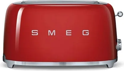 Produktbild von SMEG 4-Scheiben Toaster Rot TSF02RDEU