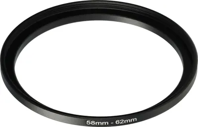 Produktbild von vhbw Step-Up-Ring Adapter 58mm - 62mm für Kamera Objektiv - Filteradapter, Metall Schwarz