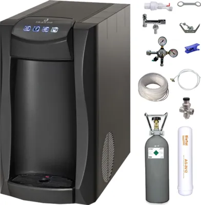 Produktbild von Wassersprudler Sprudelwassergerät Tafelwasseranlage Piccola 15 Fizz schwarz SET