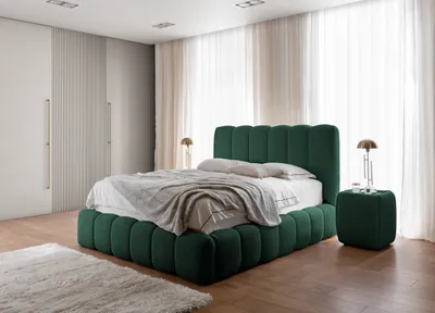 Produktbild von YOURHOUSE24 Polsterbett Cande mit Bettkasten und Metallrahmen (Farbe: Catch me 12, Größe: 180x200 cm)