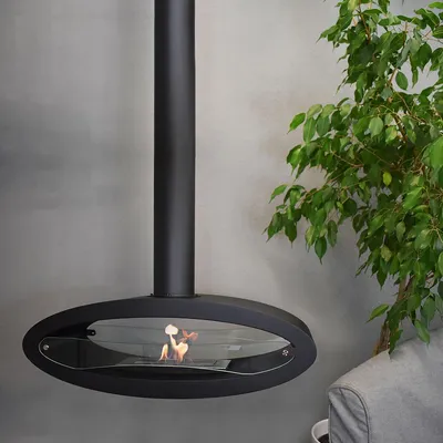 Produktbild von GLOW FIRE Ethanol Kamin 'Karlstad' | Ethanolofen in weiß mit 4 Std. Brenndauer und 2,6 KW Heizleistung | HxBxT: 187,6x112x40 cm