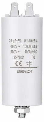 Anlaufkondensator 450 VAC, 25 µF, 1 St.