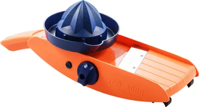 Produktbild von TNS 3000 Orange-Blau Gemüsehobel "ALL IN ONE" das Original KOMPLETT-SET (Ersatzmesser+Messerschutz)