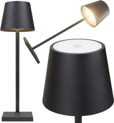 Obrázok produktu pre Verk 12314 Dotyková LED lampa, 1500mAh batéria, 3W čierna