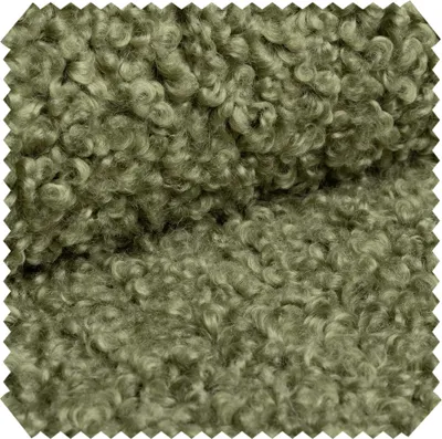 Produktbild von novely® ROLAND Bouclé-Stoff kuschelweicher Möbelstoff Volumen Polsterstoff | Meterware | 1lfm - Farbe: 13 Olivgrün