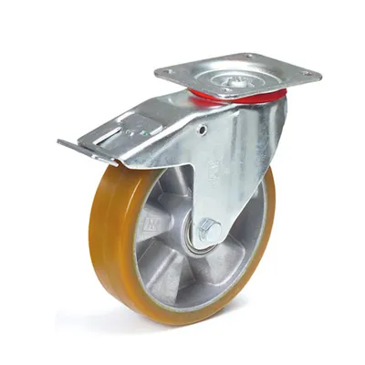Produktbild von Fetra PolyurethanLenkrolle mit Feststeller 200 x 50 mm
