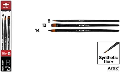 Image de Set de brosses synthétiques M 3pcs.