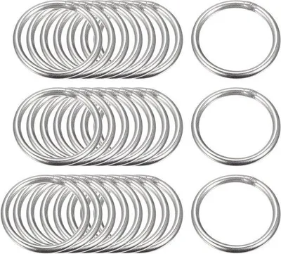 Zdjęcie produktu dla Zestaw pierścieni uszczelniających ze stali nierdzewnej, 25 sztuk, średnica zewnętrzna 30 mm, grubość 3 mm