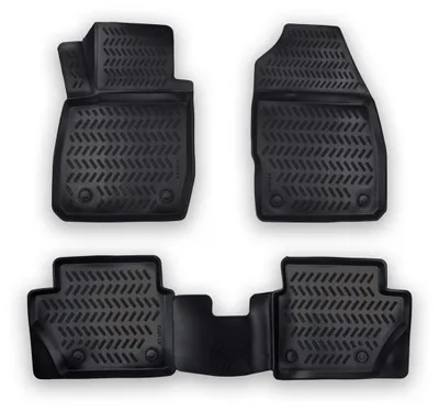Image de Lot de 4 tapis de sol 3D (série X) en caoutchouc TPE pour Ford Fiesta 2002-2008