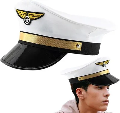 Produktbild von Famanu Kapitänsmütze verstellbar - für Erwachsene, Cosplay und Themenpartys