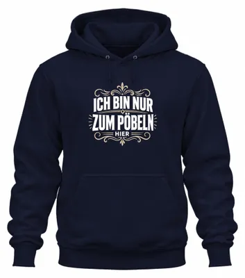 Zdjęcie produktu dla Bluza z kapturem "Tylko tu się odważę obrażać", humorystyczny napis, sarkastyczny, kolor granatowy, rozmiar 3XL