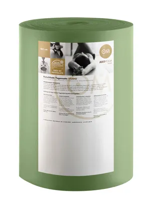 Produktbild von yogabox Rollenware Yogamatte Premium - olivgrün 30 m x 60 cm x 3 mm