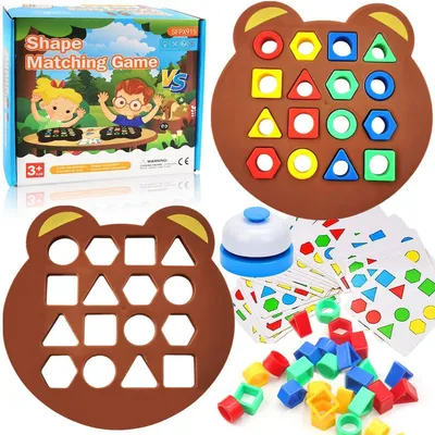 Image de Jeu de tri de formes pour enfants de 3 à 7 ans, jouet éducatif pour développer la perception des couleurs