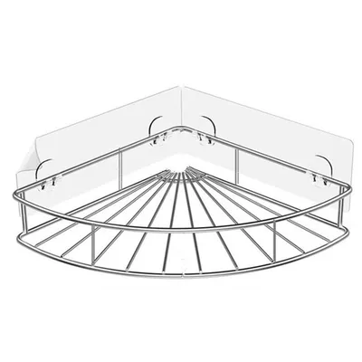 Produktbild von Badezimmer Eckablage Edelstahl,2 Stück Edelstahl Duschregal,Wandablage Kleberegal Duschkorb ohne Bohren Regal Dusche Küche WC Silber