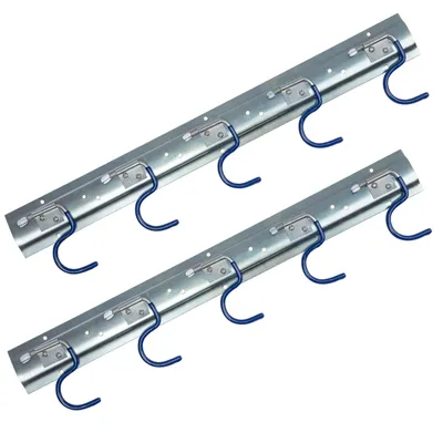 Produktbild von ONVAYA Geräteleiste 50 cm Stahl | Gerätehalter | Wandhalterung | Ordnungsleiste | Aufbewahrung | Werkzeughalter (2 er Set)
