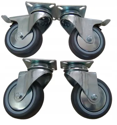 Produktbild von Rader Rollensatz 75mm 4 Stück Schwerlastrollen Möbelrollen
