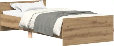 Obrázek produktu pro vidaXL Rám postele bez matrace Artisan dub 100x200cm materiál na bázi dřeva