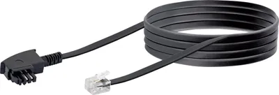 Produktbild von Schwaiger TAE Kabel TAE-N -> RJ11 6P4C 6m schwarz