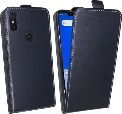 Produktbild von Motorola One Tasche Flip Case Schutzhülle Schwarz