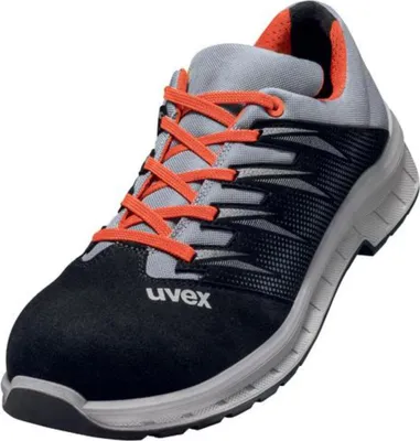 Produktbild von Uvex 69097, Männlich, Erwachsener, Sicherheitsschuhe, Schwarz, Grau, Rot, ESD, FO, S2, Alle Jahreszeiten