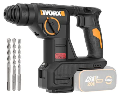 Produktbild von WORX WX387.9 Akku-Bohrhammer 20V, Brushless Motor, 2,0 J Schlagenergie, SDS-Plus