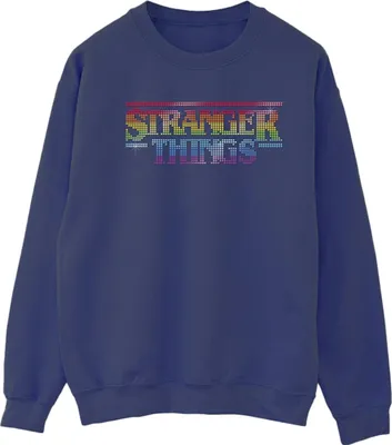 Image de Netflix - Sweat-shirt "Stranger Things" pour femme BI36032 (L) (Bleu marine)