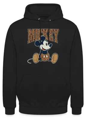 Produktbild von Mickey & Minnie Mickey Mouse Leo Look Uni Hoodie, M, Schwarz