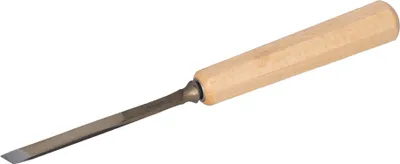 Immagine prodotto di Scalpello STUBAI Serie 52 - Forma 2 | Scalpello diritto, angolato - 7 mm, con manico in legno, per superfici lisce, per preforo, intaglio e intaglio a rilievo, per lavorare il legno