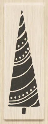 Image de Heyda 211801418 Tampon Noël "Arbre avec guirlande"