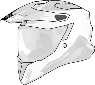 Immagine prodotto di Frontino Casco Airoh Commander Factor Bianco Lucido
