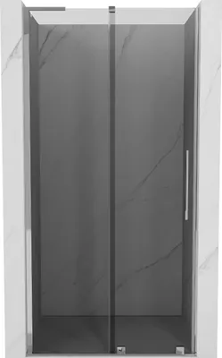Produktbild von Mexen Velar L Schiebetür-Duschabtrennung 120 cm, graphit, chrom - 871-120-003-41-01