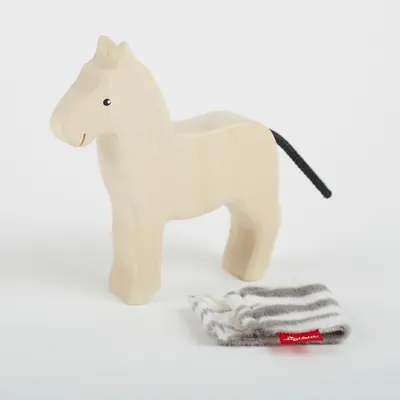 Obrázok produktu pre sigikid Cudly Wudly drevené zviera zebra, drevená figúrka, hracia figúrka, drevená hračka, hračka, dekorácia, 39505