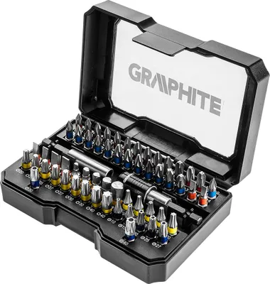 Produktbild von GRAPHITE Schrauberbit-Satz 56H600 Werkzeugstahl