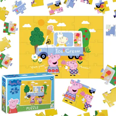Image de Puzzle De Peppa Pig 30 Pièces Une Belle Aventure Pour Les Petits Enfants