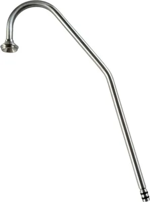Produktbild von Edelstahlauslaufrohr, VA gebürstet, M22x1 Gewinde f. Wirbler ca. 280mm lang