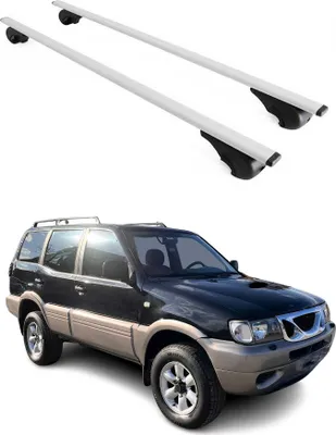 Obrázek produktu pro Příčné střešní nosiče pro Nissan Terrano R20 1992–2007, barva: stříbrná
