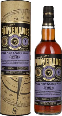 Produktbild von Douglas Laing PROVENANCE Ardmore 8 Years Old Single Cask Single Malt Scotch Whisky 2014 46% Vol. 0,7l in Geschenkbox