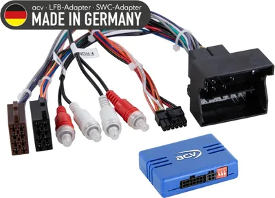 Produktbild von Lenkradfernbedienung Adapter passend für Audi Fahrzeuge/Seat Exeo 40Pin Quadlock Amp >Cinch lose