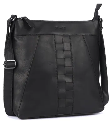 Produktbild von Benthill Umhängetasche Damen Leder | Damen Schultertasche aus Rindsleder | Echtleder Frauen Handtasche Vintage