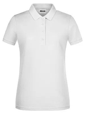 Produktbild von James and Nicholson - "Basic" Poloshirt für Damen LT2538 (M) (Weiß)