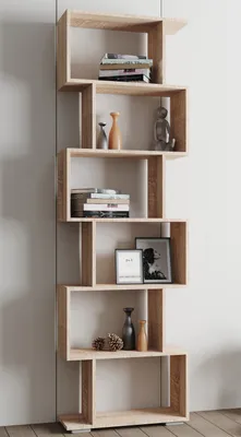 Produktbild von VCM Holz Raumteiler Stand Regal Bücherregal Deko Bücher 6 Fächer Standregal Palusa L